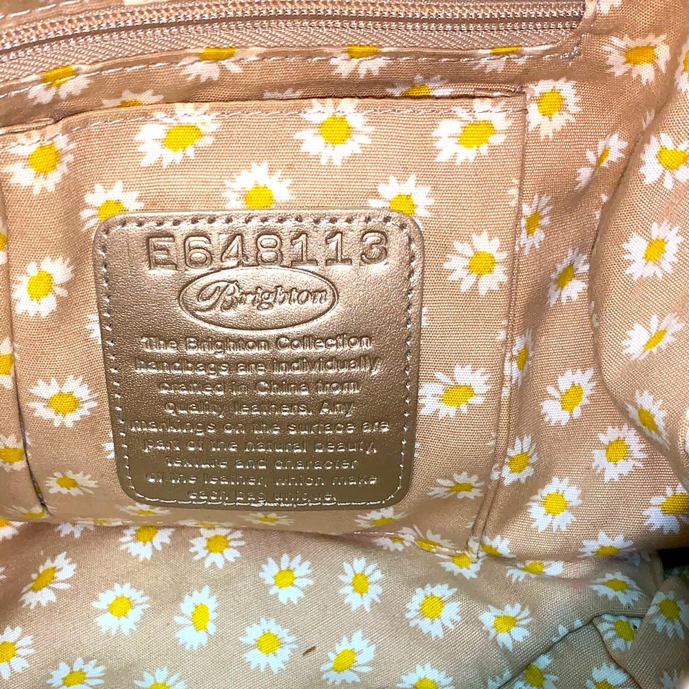 Brighton VTG Kodiak Soft Pebbled Leather 4-pocket Purse Metallic/Bronze Hobo Bag - Picture 8 of 9